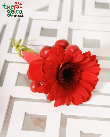 Butonjerė su gerbera | Gėlės | Vestuvės