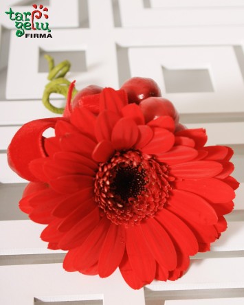 Butonjerė su gerbera | Gėlės | Vestuvės