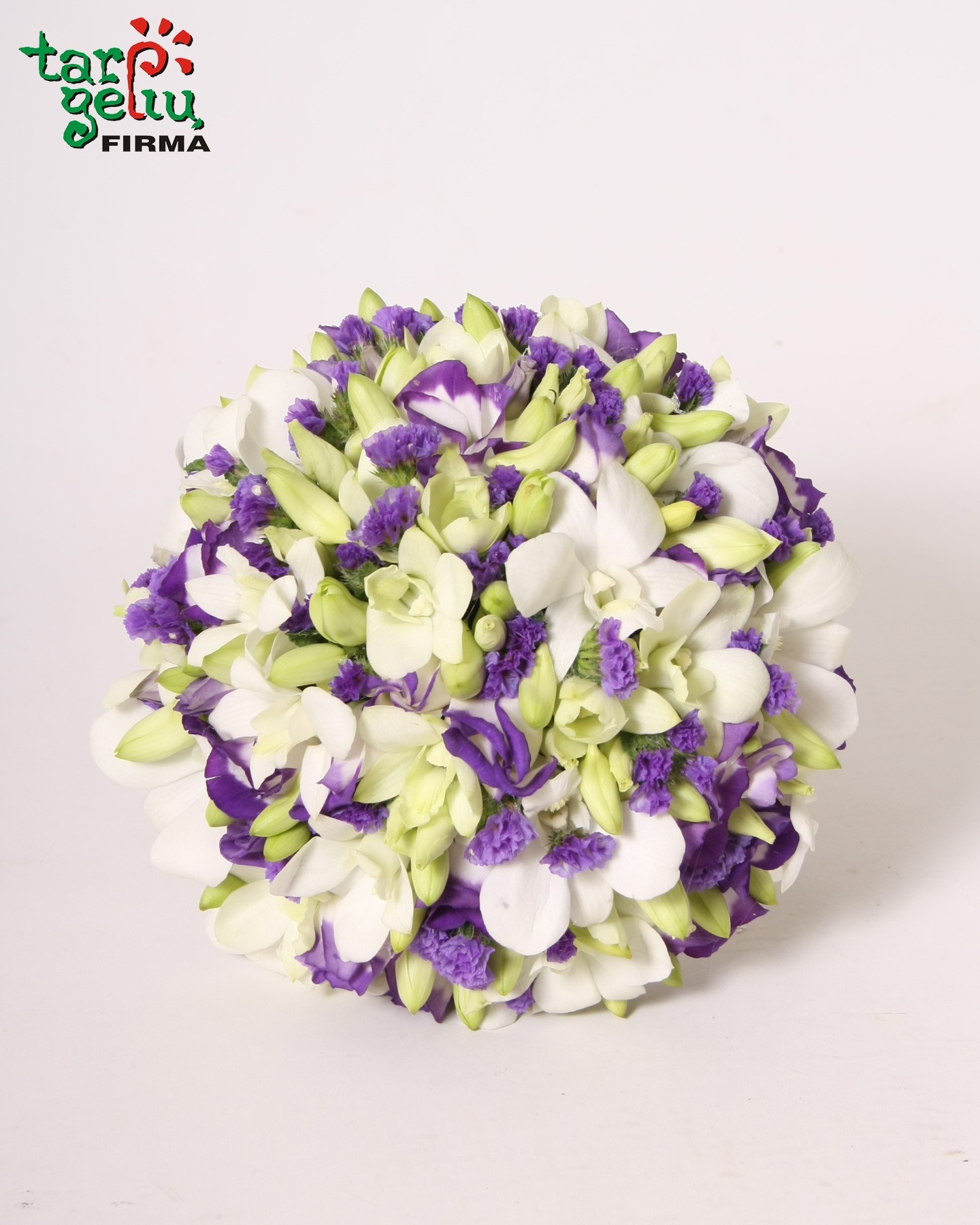 Puokštė iš orchidėjų ir eustomų | Vestuvinės puokštės | Gėlės