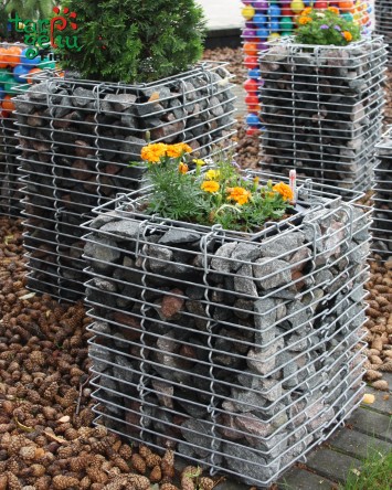 Vazonas GABION Quader Metaliniai vazonai