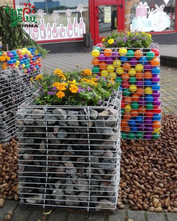 Vazonas GABION Quader Metaliniai vazonai
