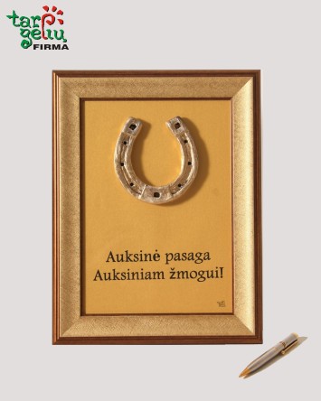 Auksinė pasaga auksiniam žmogui | Dovanų idėjos