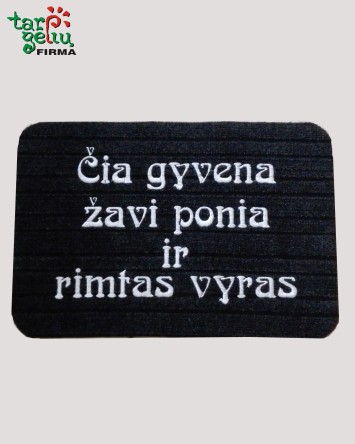 Durų kilimėlis su užrašu | Dovanos