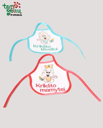 Prijuostė buteliui KRIKŠTYNOS | Dovanos krikštynoms
