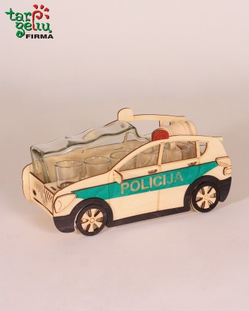 Butelio laikiklis "Policijos mašina"  | Dovanos vyrams