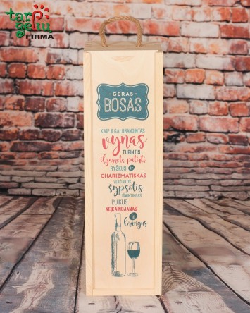 Vyno dėžė BOSUI | Dovanos 