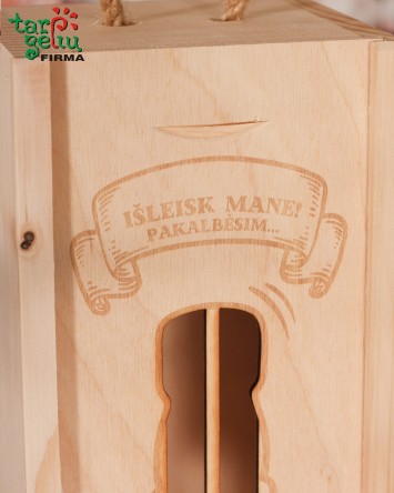 Vyno dėžė "Išleisk mane! Pakalbėsim" | Originalios dovanos