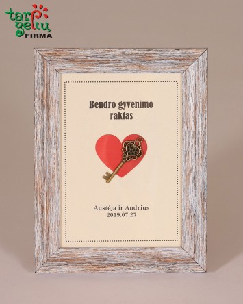 Bendro gyvenimo raktas | Originalios dovanos vestuvėms