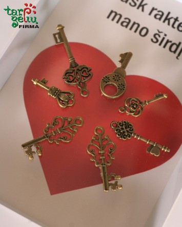 Rask raktelį į mano širdį | Dovanos