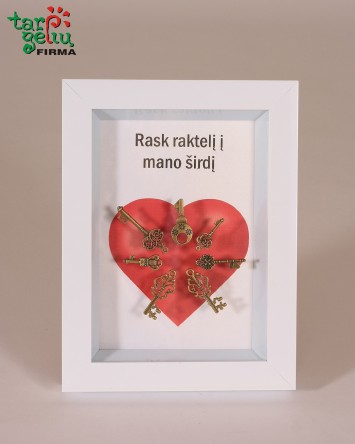 Rask raktelį į mano širdį | Dovanos