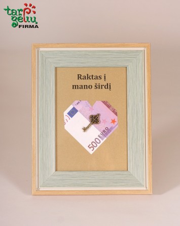 Rėmelis "Raktas į mano širdį" Linksms dovanos