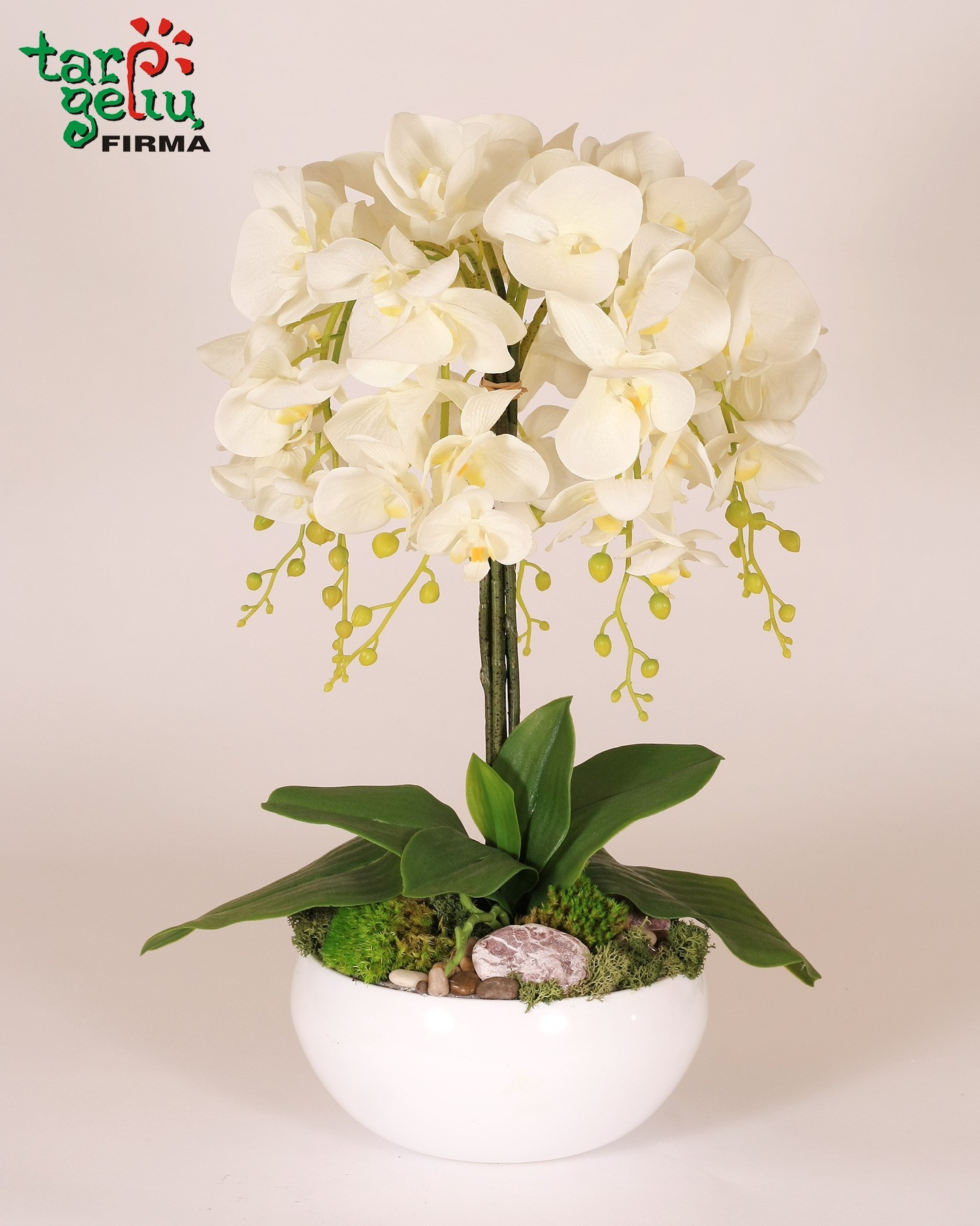 Dirbtinių orchidėjų kompozicija | Gėlės