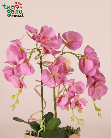 Dirbtinių orchidėjų kompozicija | Dirbtinių gėlių kompozicijos | Gėlės