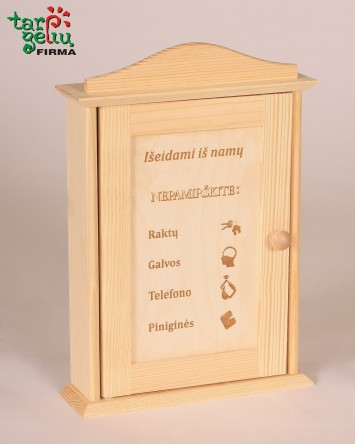 Raktinė "Išeidami iš namų nepamirškite" | Originalios dovanos
