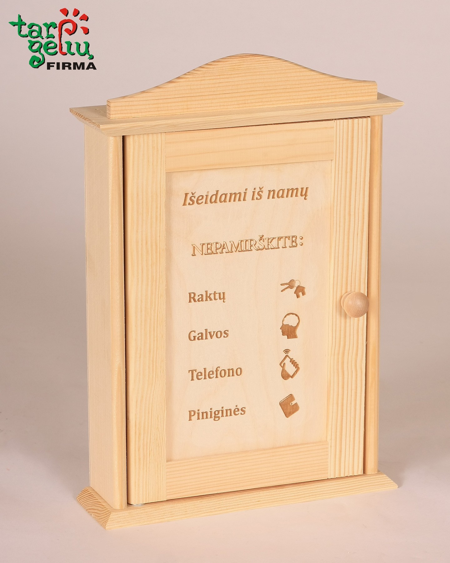 Raktinė "Išeidami iš namų nepamirškite" | Originalios dovanos