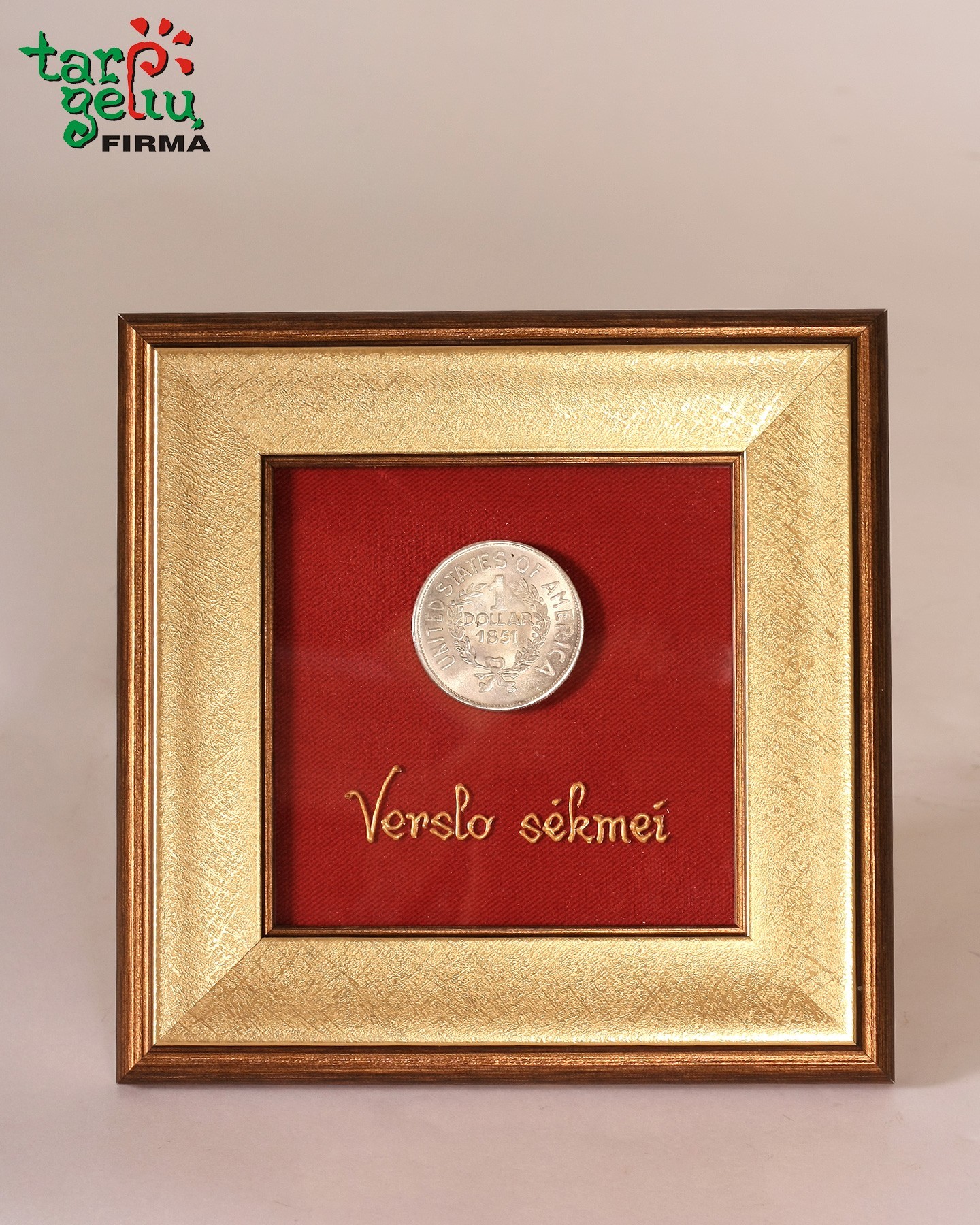 Verslo sėkmei - DOLERIO moneta | Originalios dovanos