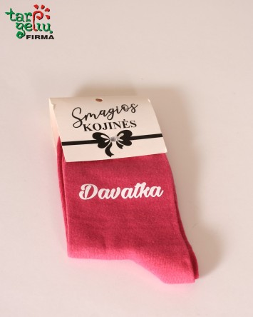 Kojinės su užrašu "Davatka" | Dovanos