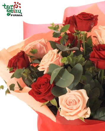 Puokštė "Romeo ir Džuljeta" | Rožių puokštės | Gėlės