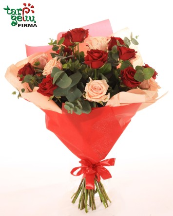 Puokštė "Romeo ir Džuljeta" | Rožių puokštės | Gėlės
