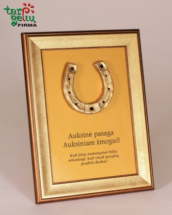 Sėkmės pasaga su jūsų palinkėjimu | Dovanų idėjos