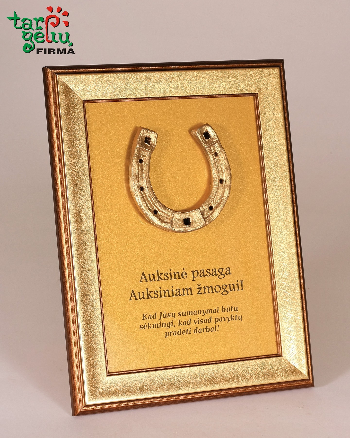 Sėkmės pasaga su jūsų palinkėjimu | Dovanų idėjos