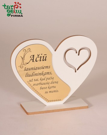 Pastatoma padėka liudininkams "Širdis" | Dovanos
