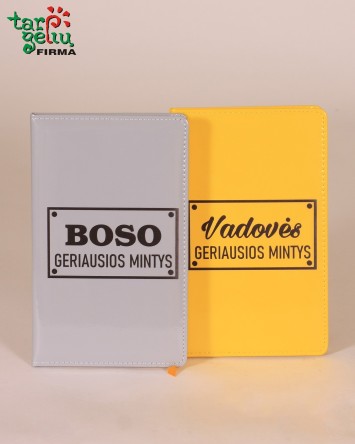 Užrašų knygutė "Vadovės/Boso geriausios mintys" | Dovanos
