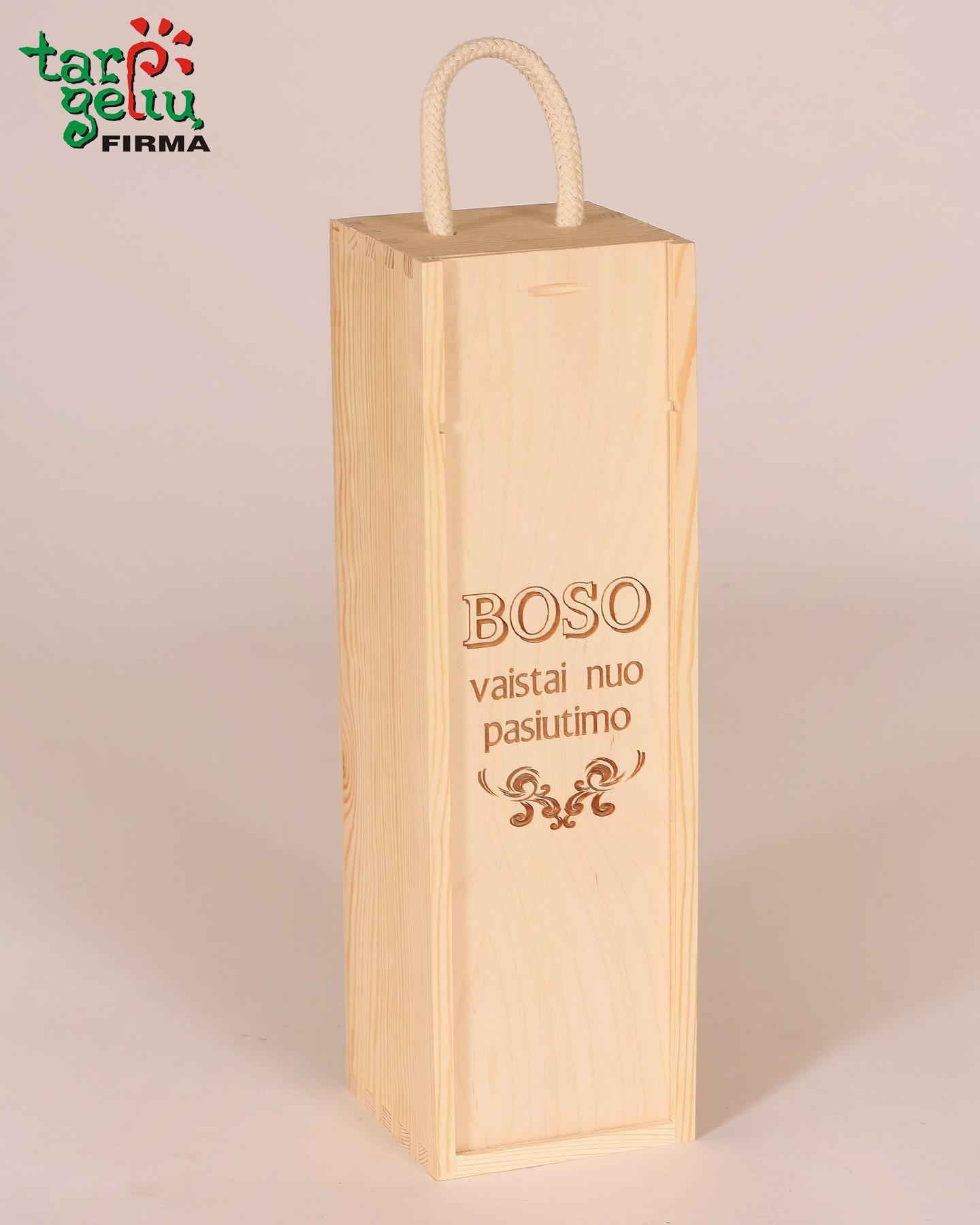 Vyno dėžė "Boso vaistai nuo pasiutimo" | Originalios dovanos Boso dienai