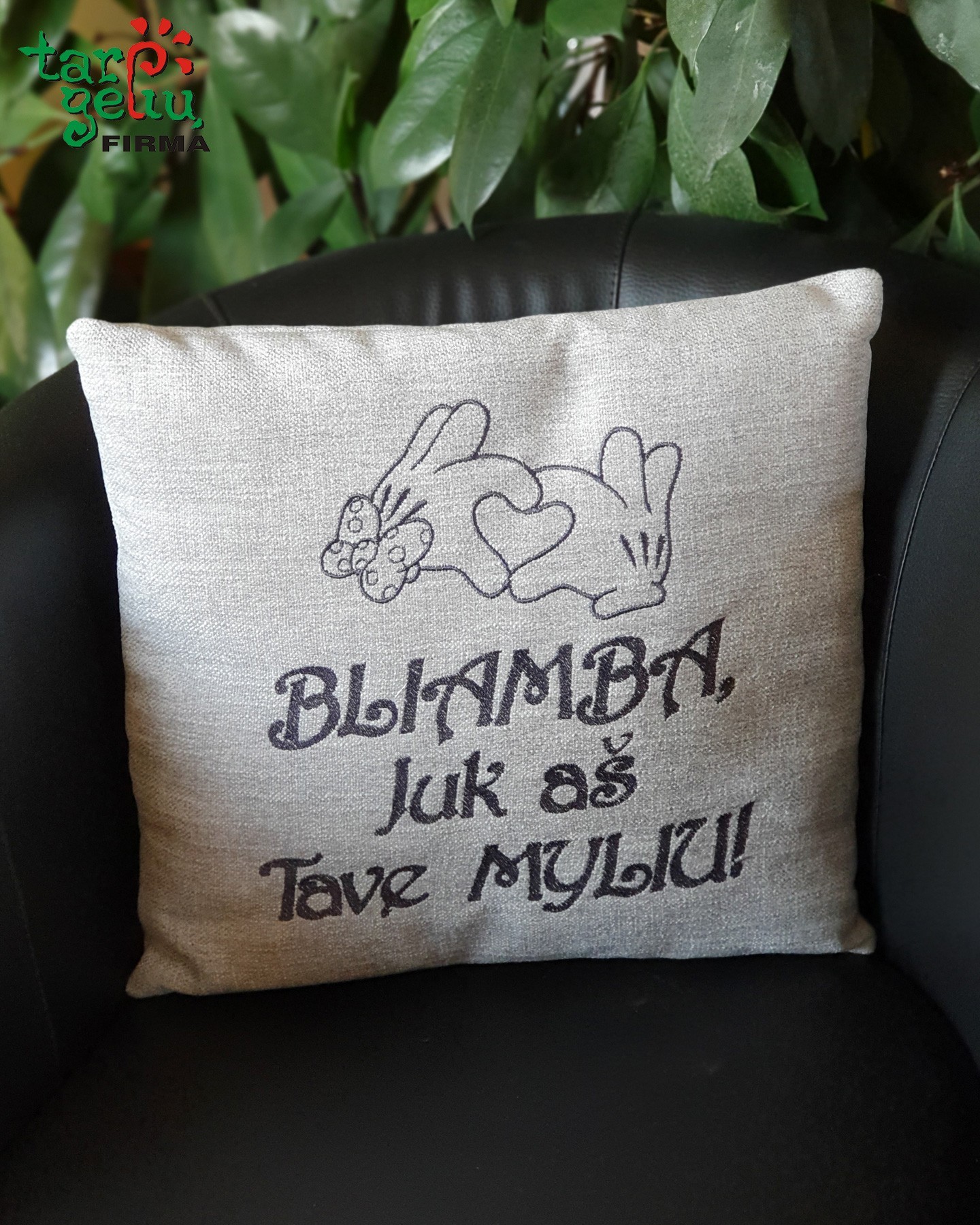 Pagalvėlė "Bliamba, juk aš tave myliu" | Dovanos