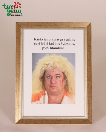 Rėmelis BLONDINĖ | Linksmos dovanos