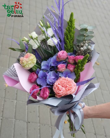 Puokštė "Spalvoti linkėjimai" | Puokštės | Gėlės