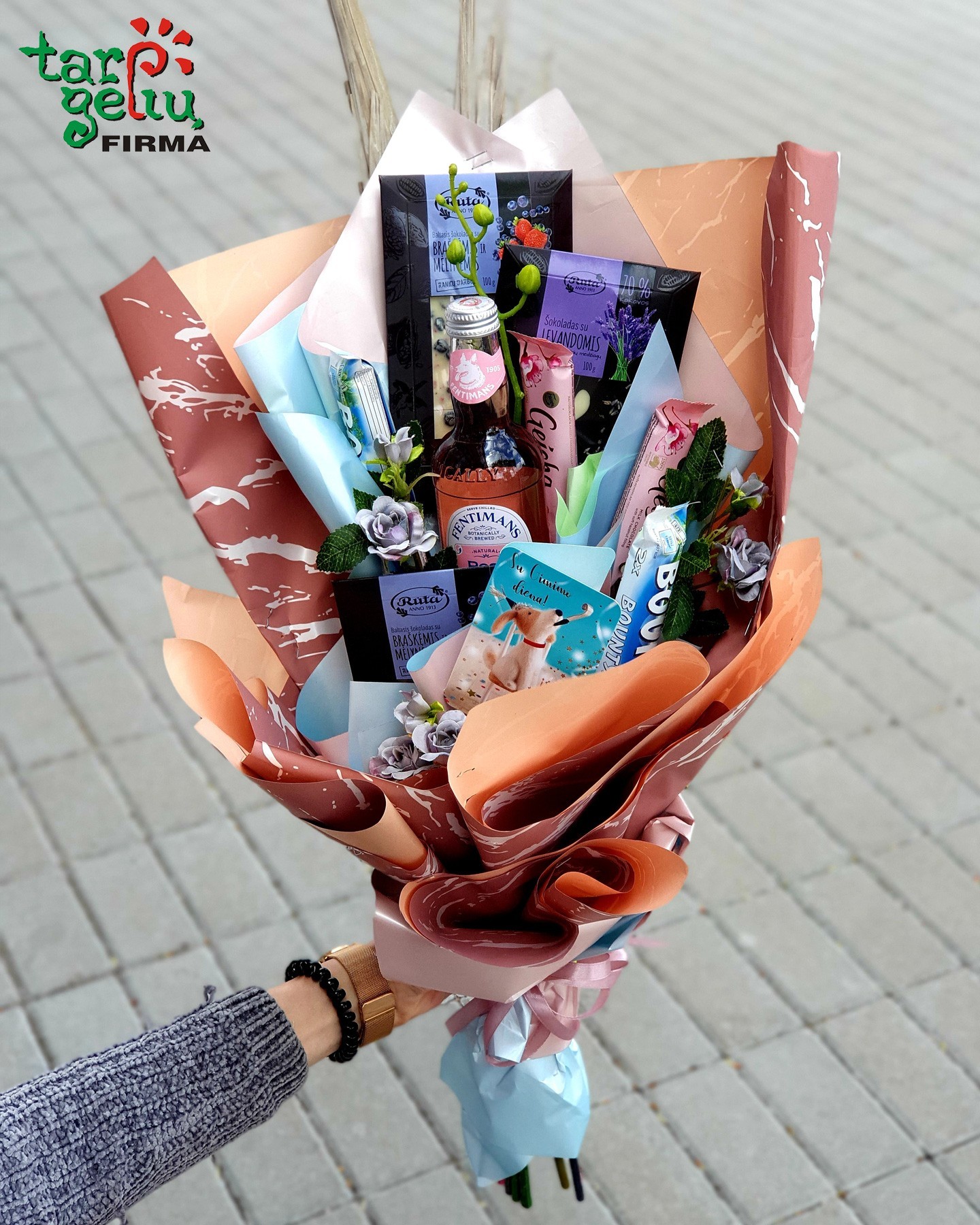 Saldi puokštė "Su gimtadieniu" | Saldžios dovanos