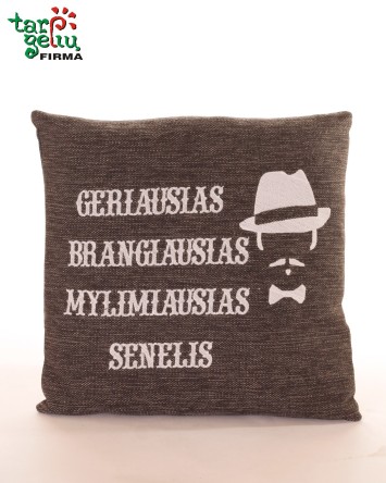 Pagalvė "Geriausias, brangiausias, mylimiausias senelis"  | Dovanos