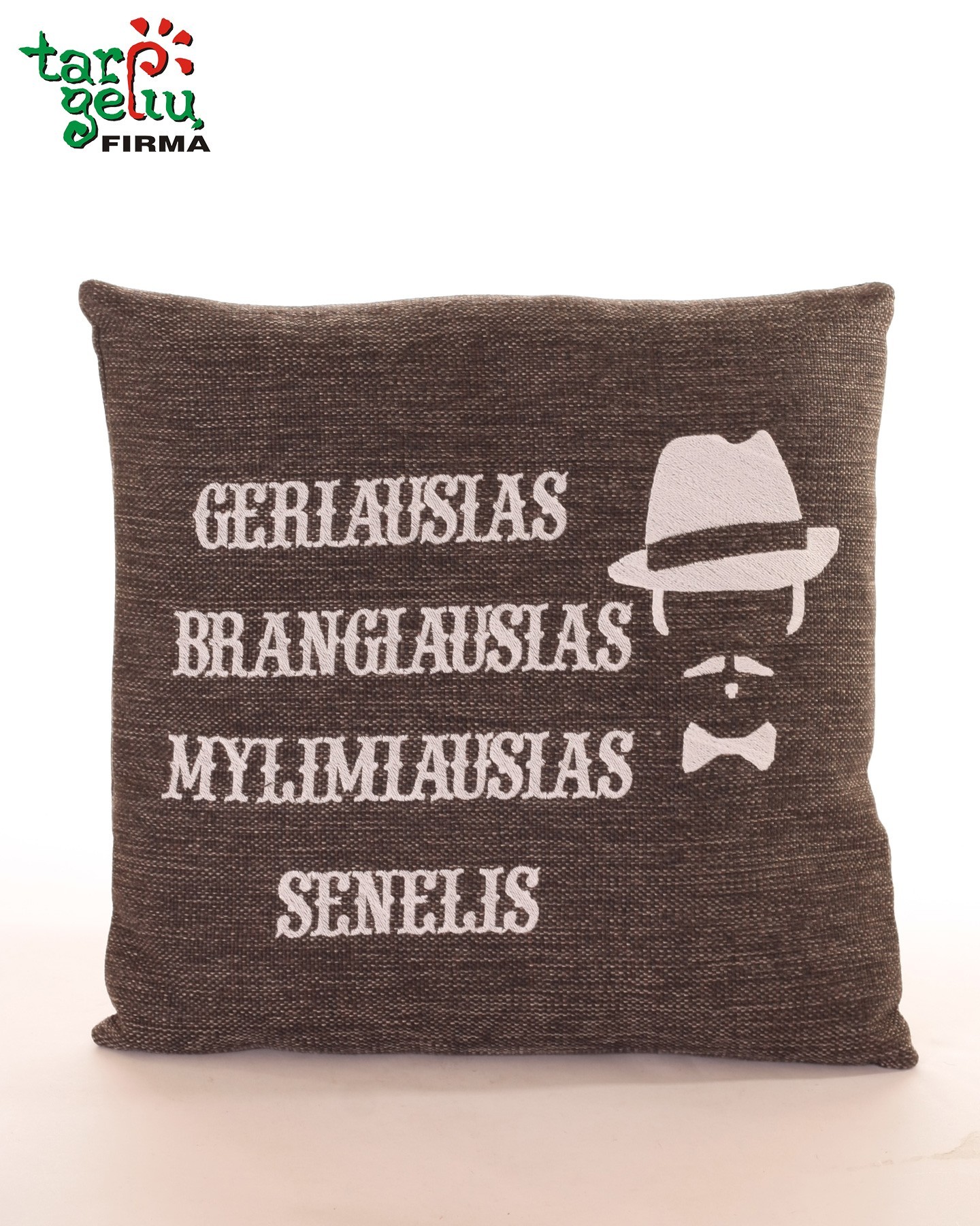 Pagalvė "Geriausias, brangiausias, mylimiausias senelis"  | Dovanos