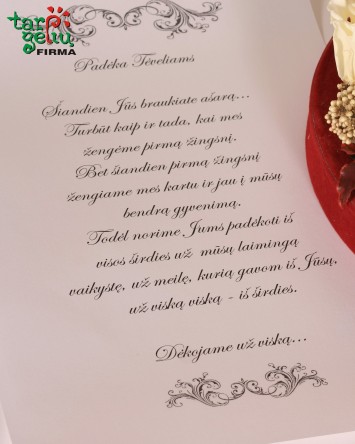Originali padėka tėvams | Dovanos TĖVAMS | Dovanos vestuvėms