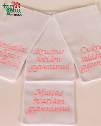 Palinkėjimų maišeliai krikštynoms | Dovanos krikštynoms