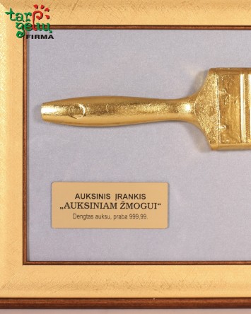 "Auksinis teptukas auksiniam žmogui"  | Dovanų idėjos
