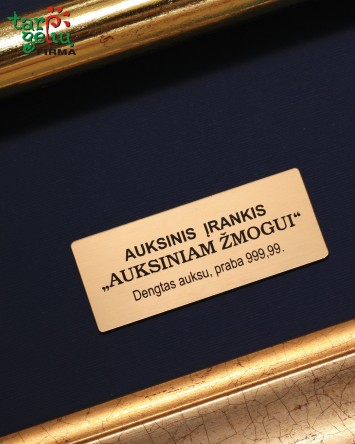 Dovana "Auksinis kastuvas auksiniam žmogui" | Dovanų idėjos