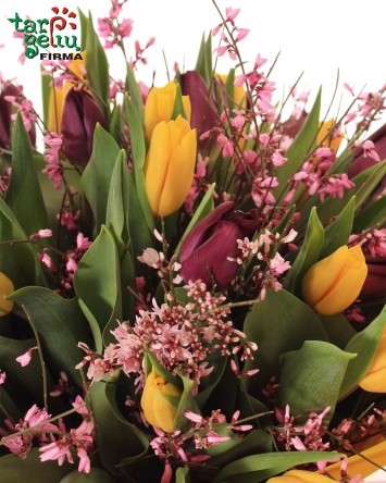 Brightly colored spring bouquet | Spring flowers