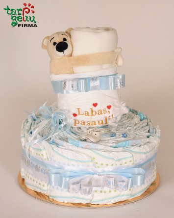 Pamersų tortas ir pledas | Krikštynos | Dovanos