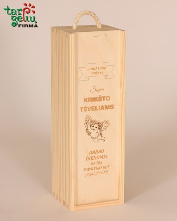 Vyno dėžė "Super krikšto tėveliams" | Dovanos krikštynoms
