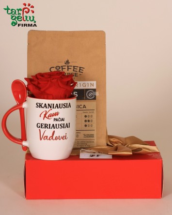 Rinkinys "Skaniausia kava - geriausiai vadovei"  | Dovanos 