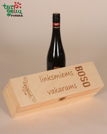 Vyno dėžė "BOSO (-ės) linksmiems vakarams" | Dovanos Boso dienai