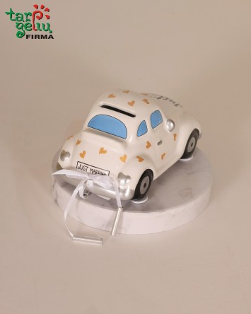 Taupyklė automobilis "Just Maried" | Dovanos vestuvių proga