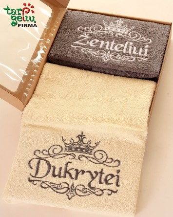 Rankšluosčių komplektas "Dukrytei ir ženteliui" | Dovanos