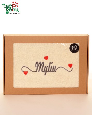 Rankšluostis "Myliu" | Meilės dovanos