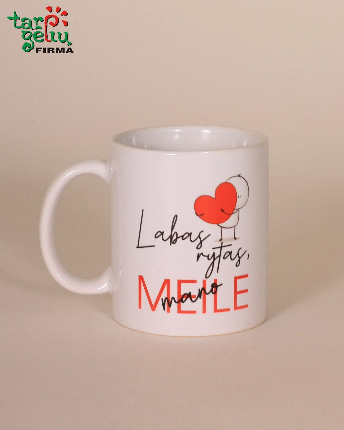 Puodelis "Labas rytas, mano meile"  | Meilės dovanos