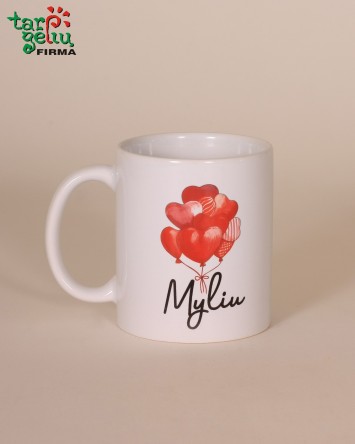 Puodelis "Myliu"  | Meilės dovanos