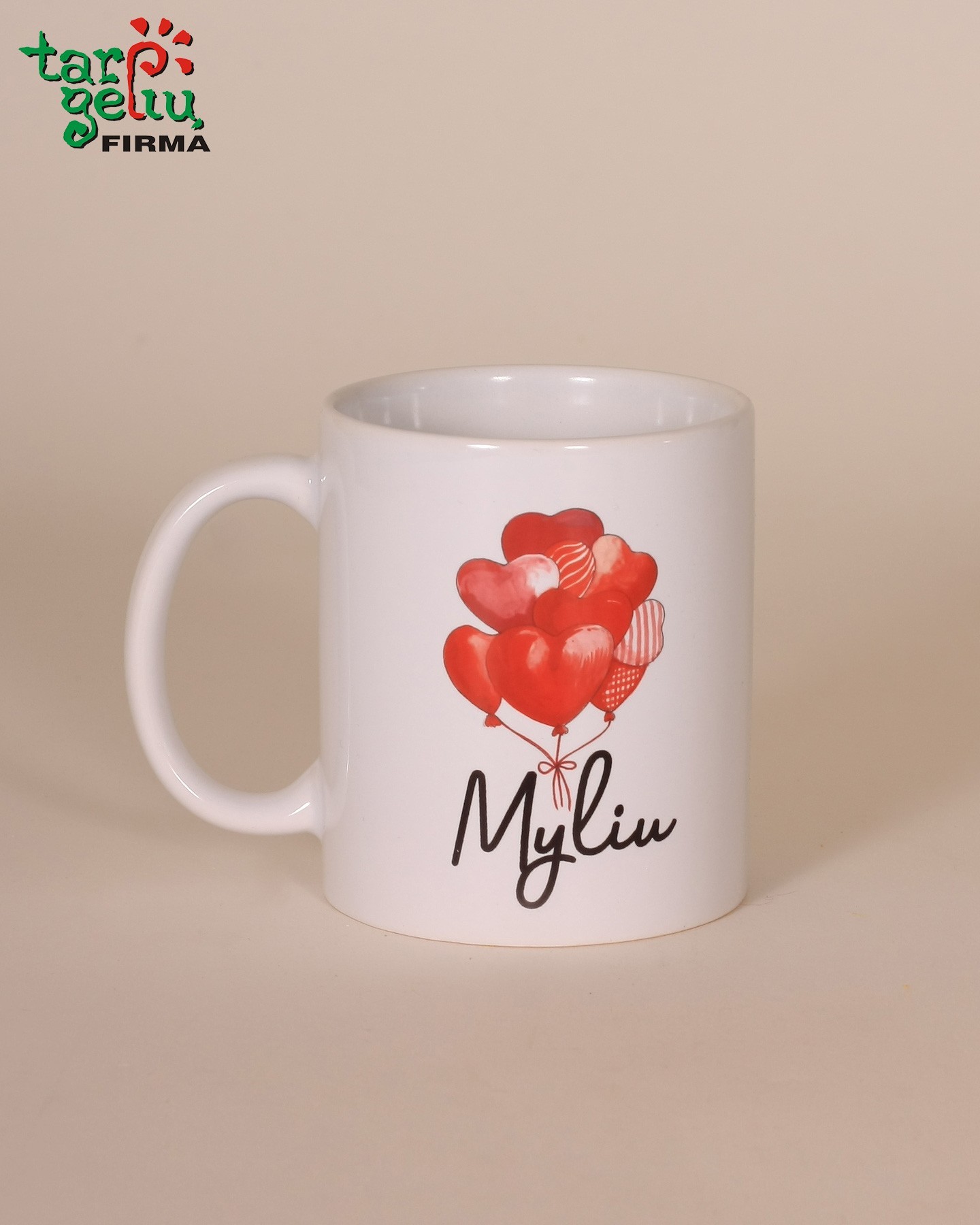 Puodelis "Myliu"  | Meilės dovanos