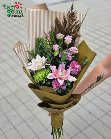 Puokštė "Purpurinis ruduo" | Gėlių puokštės